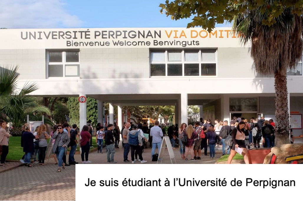 Je suis étudiant à l'Université de Perpignan 